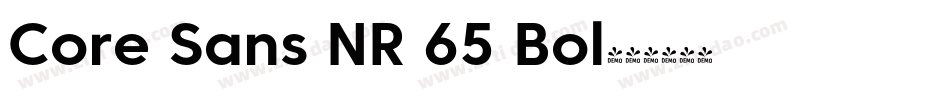 Core Sans NR 65 Bol字体转换
